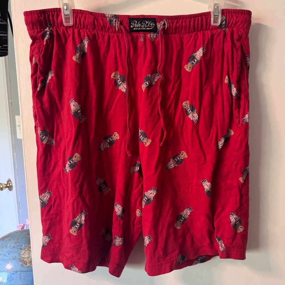Polo by Ralph Lauren Red Patterned Men's Shorts